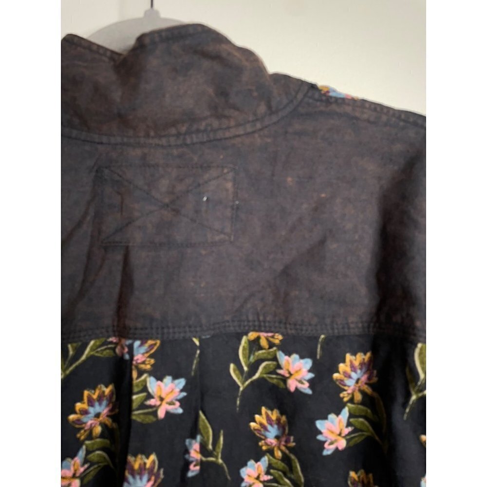 Free People Summer of Surf Pullover Button Henley Top Long Sleeve Size L NEW - Picture 9 of 10
